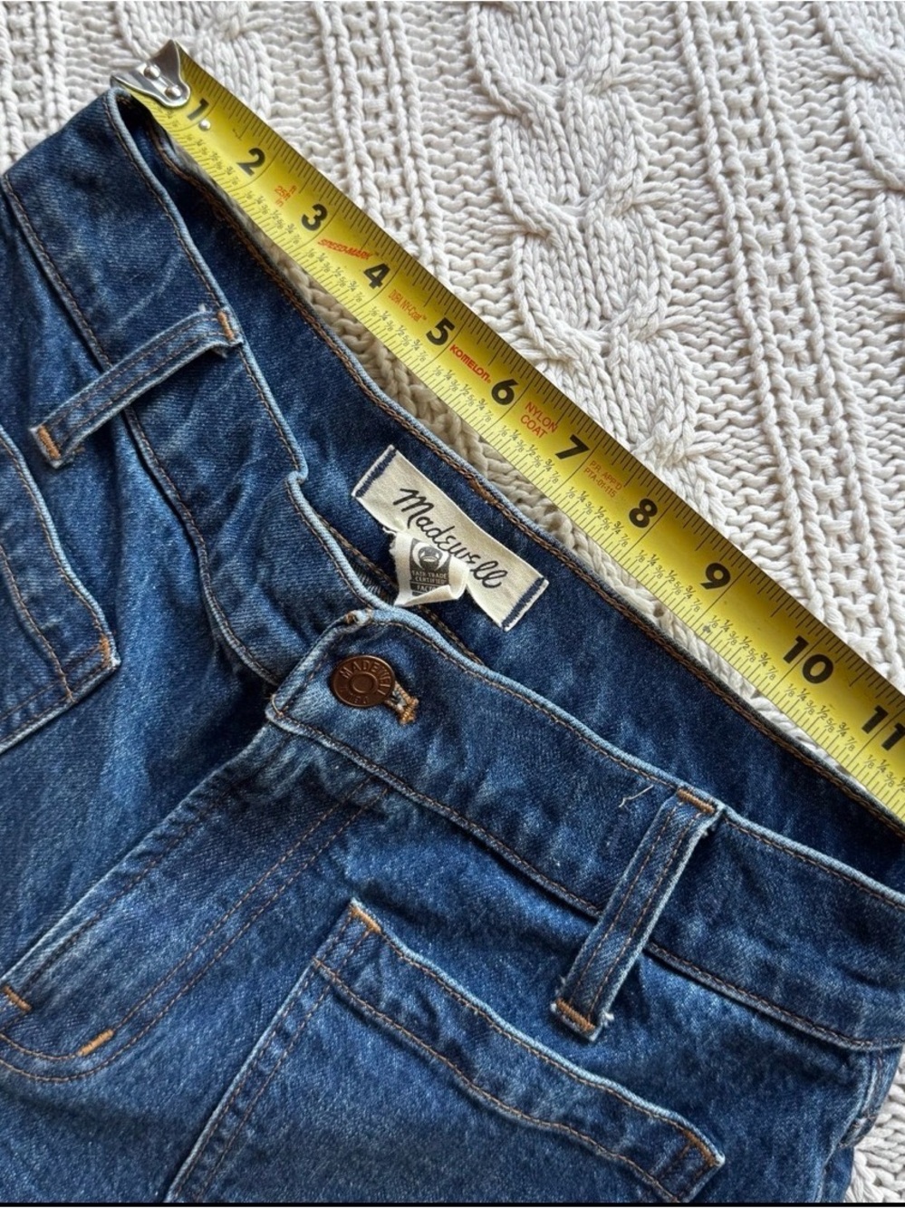 Madewell The Perfect Vintage Wide Leg Jeans - size 26P - Picture 6 of 6